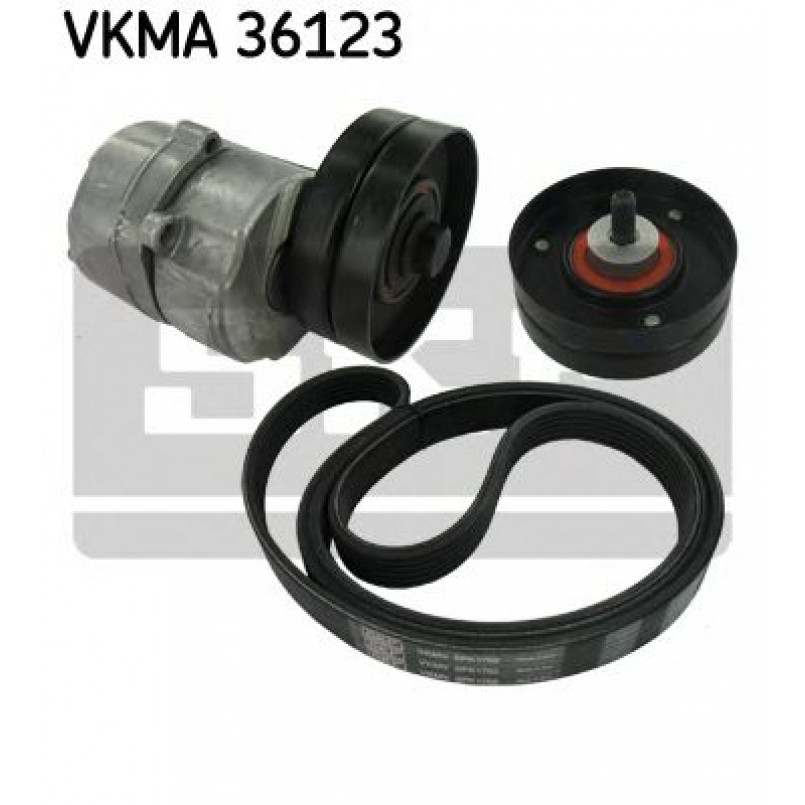 VKMA 36123 SKF Комплект доріжкового ремня (ролик, ремінь)